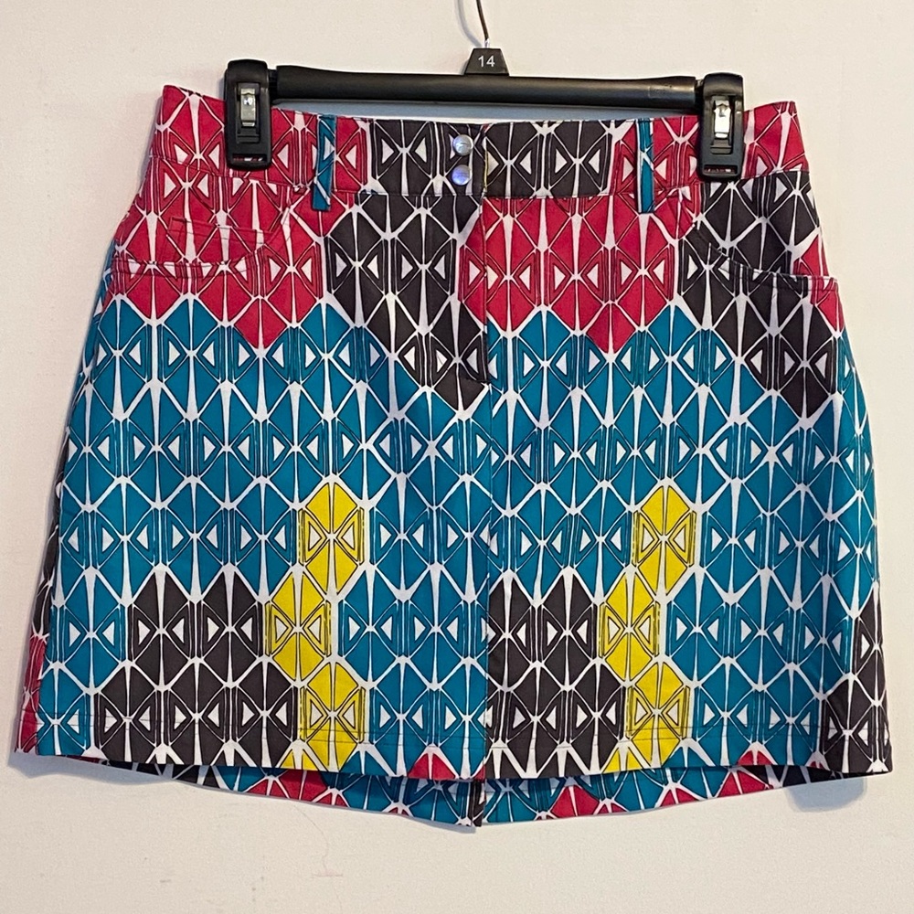 Like New! Slazenger Geometric Golf Hike Athletic Skort SZ 2
